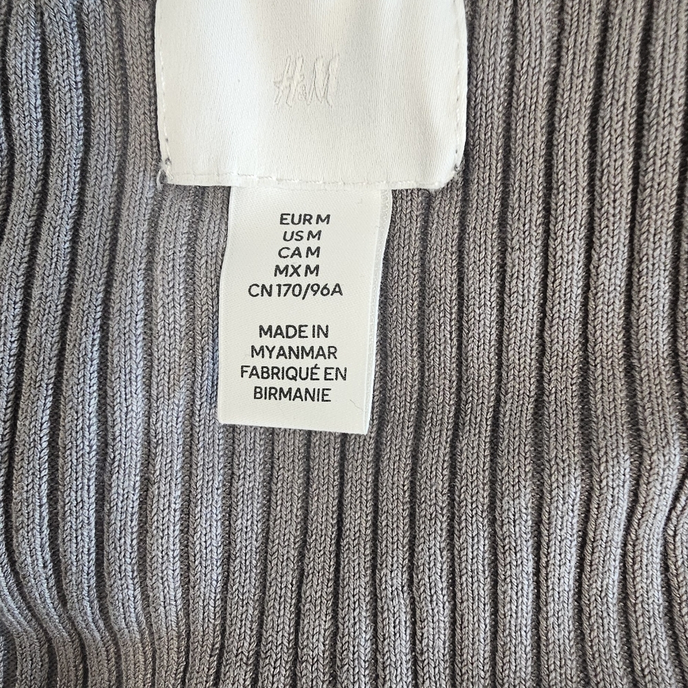 H&M Rib-Knit Sweater-Gray - Picture 2 of 4